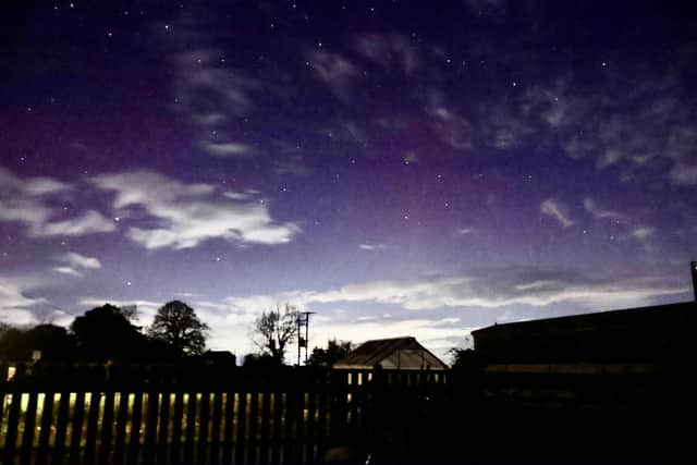 The Northern Lights were captured in Shropshire. Picture: Sue Austin