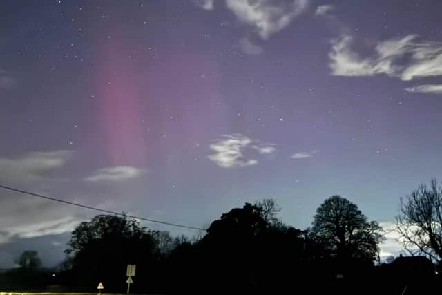 The Northern Lights were captured in Shropshire. Picture: Sue Austin