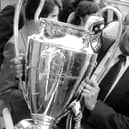 The late Gary Shaw with the European Cup