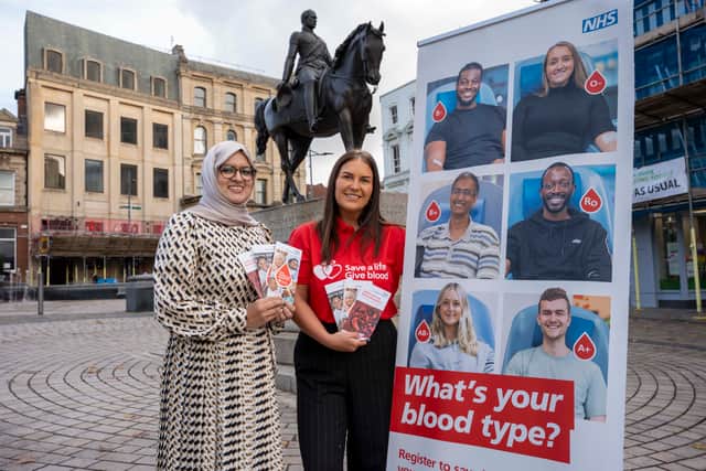 Councillor Obaida Ahmed, the City of Wolverhampton Council's Cabinet Member for Health, Wellbeing and Community, and Zoe Gast, Community Engagement Coordinator for NHS Blood and Transplant