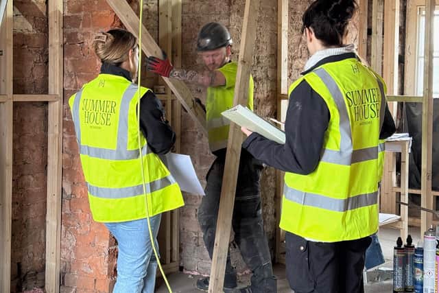 The Summer House Interiors team working on the renovation. Picture: Summer House Interiors
