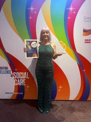 Debbie Rees from Isle Court wins Care Home Activities Worker Award