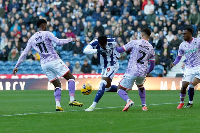 There were complaints of a kit clash from supporters, spectators and even Sheffield Wednesday players during Saturday's goalless draw at The Hawthorns. (Photo by Adam Fradgley/West Bromwich Albion FC via Getty Images)