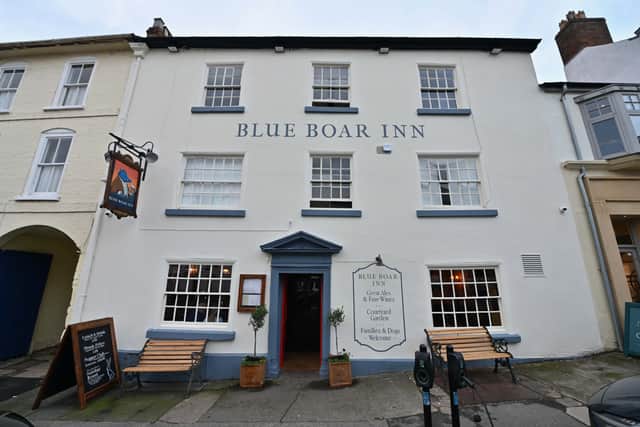 The Blue Boar sits in a prominent location in the centre of Ludlow. Photo: Steve Leath