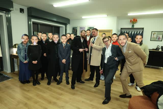 Tom Hardy lookalike competition at King & Allen new flagship store in the Jewellery Quarter in Birmingham