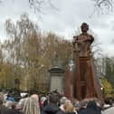 The Fighting From Home statue unveiled on Remembrance Sunday in Cradley Heath. Photo: Matthew Cooper/PA