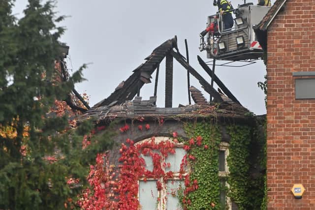 The fire damaged Oxon Priory pub