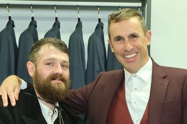 King & Allen founder and CEO, Jake Allen with Tom Hardy lookalike competition winner Aran