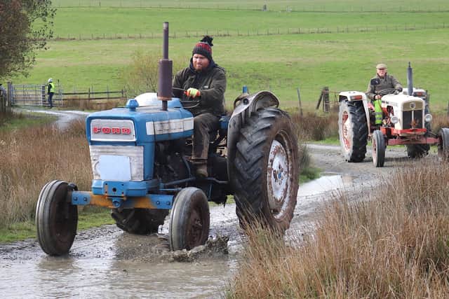 Sam Ritchie with his Ford 3000