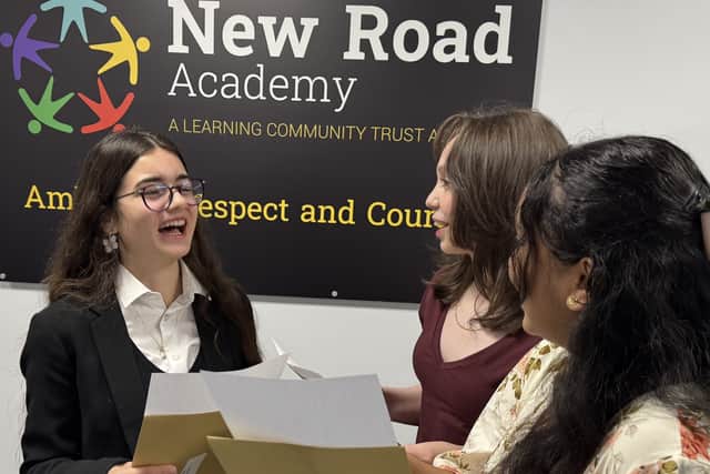 Students celebrated the best GCSE results in the school's history this summer