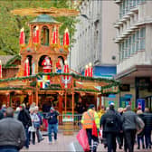Birmingham's German Market is a colourful and vibrant one, with lots of unique decorations