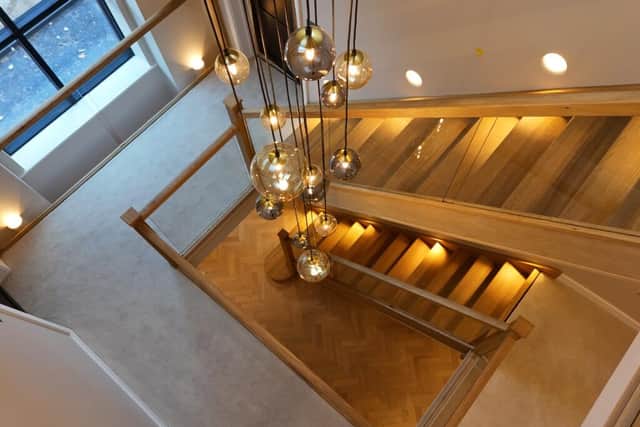 The stunning staircase. Picture: Mannleys/Rightmove