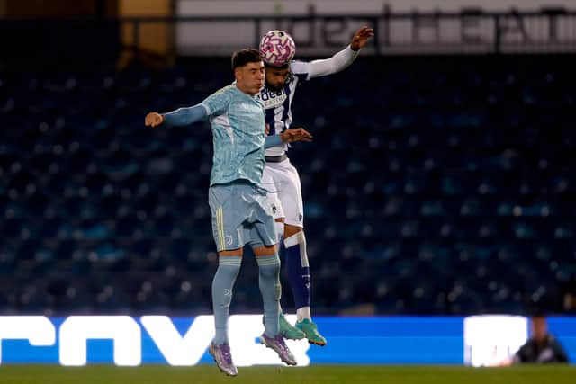 Towering centre-back Jamal Mohammed in action against Juventus this season. (Photo by Adam Fradgley/West Bromwich Albion FC via Getty Images)
