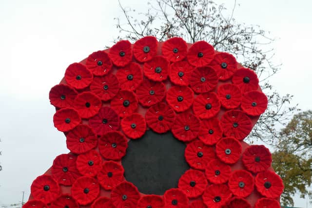 Rhayader WI's Remembrance Day display in 2020