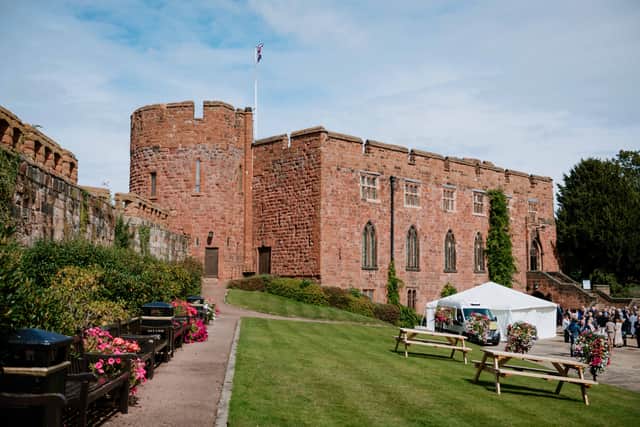 The award-winning Shrewsbury Castle gardens