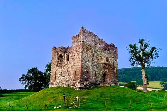 Hopton Castle and surrounding countryside. Picture: Steven Keating