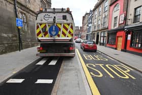 The new floating bus stop on Castle Gates 
