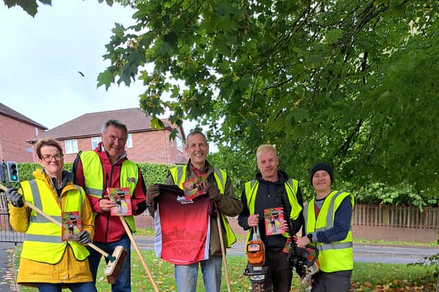 Members of Bridgnorth Running Club helped clear the 10k route.