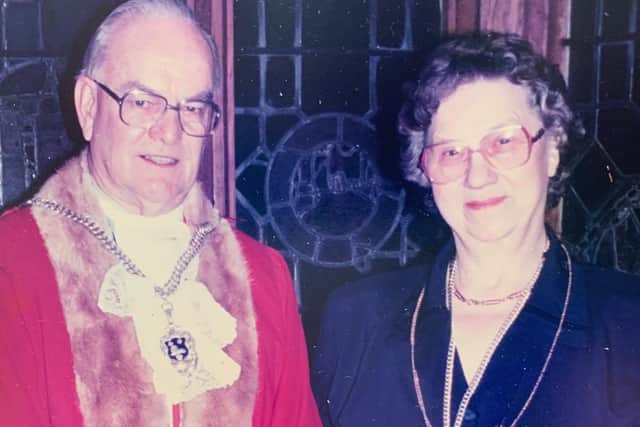 Owen and Joan Elias during Mr Elias' time as Mayor in the 1990s