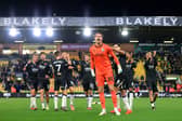 Josh Griffiths celebrates in front of the travelling Albion fans after a stunning display in the win at Norwich last October. (Photo by Stephen Pond/Getty Images)