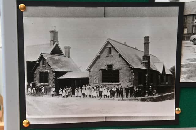 One of the pictures showing the school many years ago