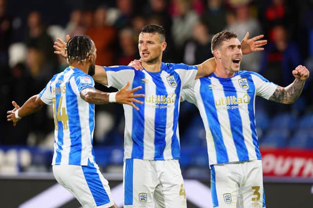 Left-back Josh Ruffels played 81 games in four seasons at Huddersfield. (Photo by Matt McNulty/Getty Images)