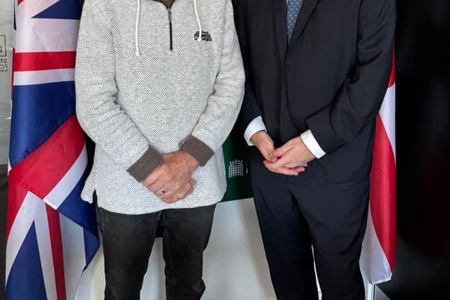 George Sutherland with Telford MP, Shaun Davies.