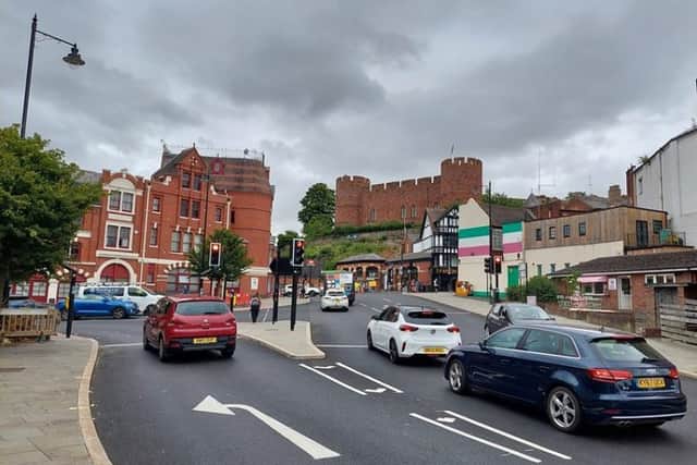 Congestion in the railway station area of Shrewsbury will "ease" when new software is installed on the traffic lights in the area, Shropshire Council said. Photo: Shropshire Council