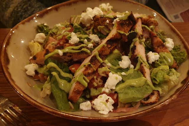 This salad was huge and full of so many different flavours