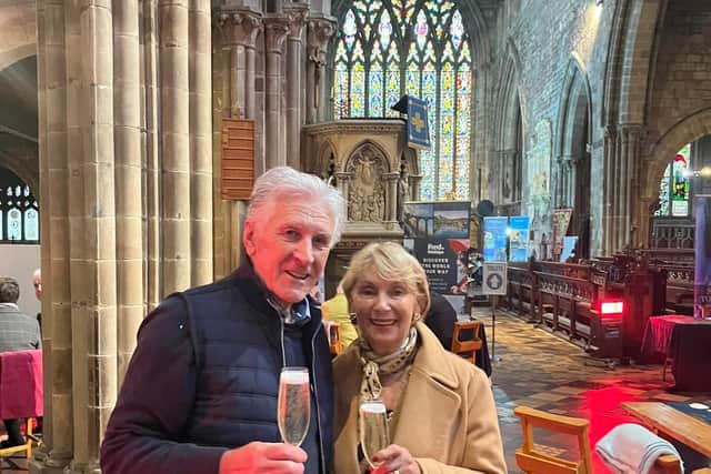 Customers enjoying a glass of fizz at last year's event