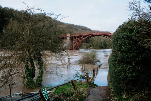Flooding in Ironbridge last year