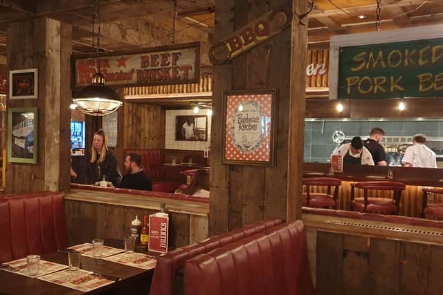 The restaurant was a comfortable and light place where people were made to feel welcome