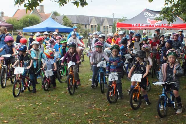 A second group of cyclists ready to tackle Builth Wells' Bike Bash