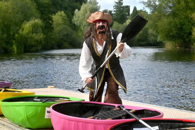 Pirate Grant Williams was hoping for an oar-some day in the Shrewsbury sun