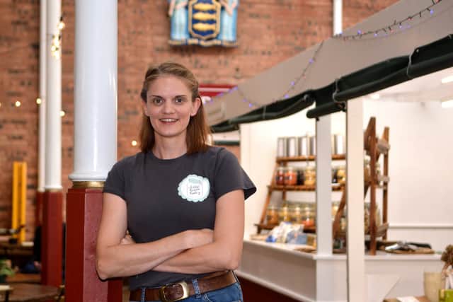 Little Green Pantry owner Keli King at her new shop in Newport Market on Friday, September 5, 2025