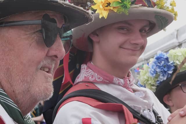 Performers get ready to take to the stage at the Shrewsbury Folk Festival. Photo: John Hooper