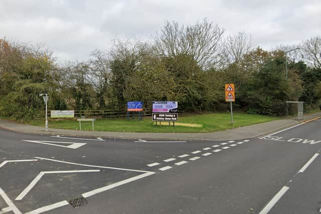 The proposed site of the new development off Welshpool Road in Bicton Heath.