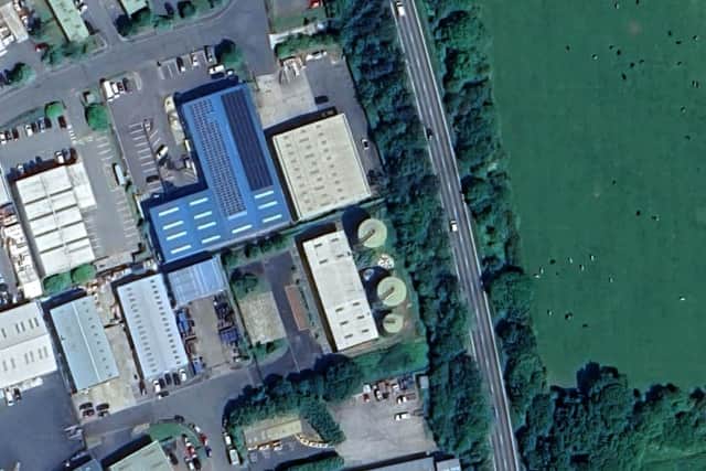 The site of the proposed biochar facility at Ludlow Business Park. Photo: Google