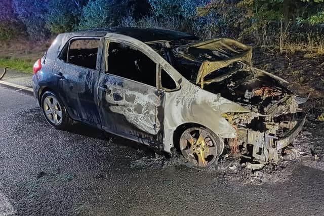 The aftermath of the incident. Picture: Ellesmere Fire Station