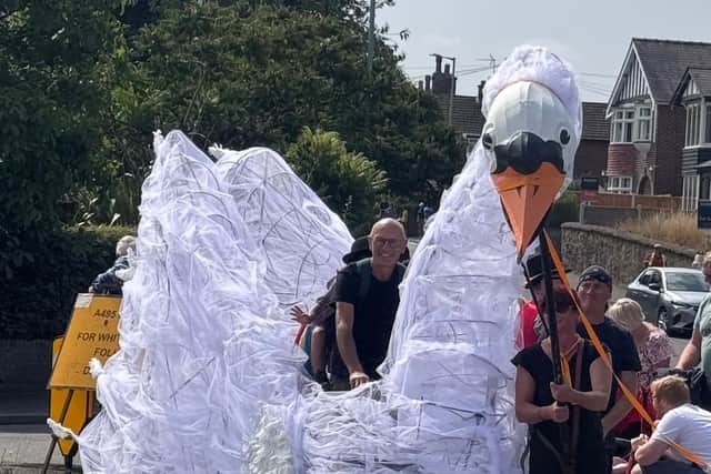 The Fizzgigs art and drama group made swans for Ellesmere Carnival. Pictures: Sue Austin