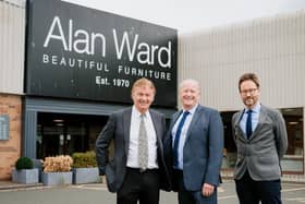 Edward Shotton, Robert Shotton and John Shotton of Cousins when they bought furniture retailer Alan Ward in Shrewsbury during the pandemic 