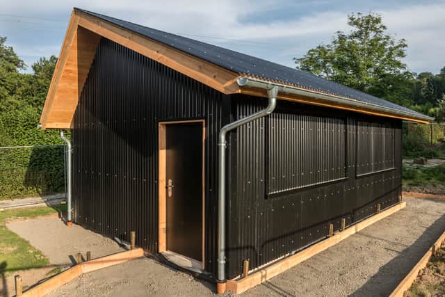 The new bar on Went's Meadow, Presteigne
