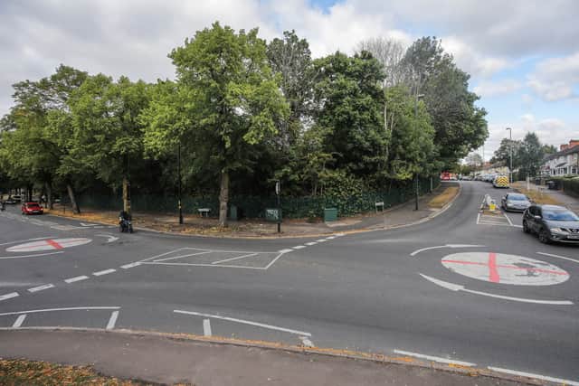 Two roundabouts on the junctions of Yardley Wood Road, Chinnbrook Road and Haunch Lane which has been painted with a St George's Flag. Fuming Brummies have taken the flag row to the streets by painting the St Georgeâs Cross on mini-roundabouts across the city. It comes as residents have hit out after Birmingham City Council in announced English flags hoisted from lampposts would be removed. The Union Jack and St George's flags were raised by locals as part of a movement online called Operation Raise the Colours. Council chiefs sparked fury when they ordered the flags to be ripped down, saying the "unauthorised items" are "dangerous" and could potentially kill motorists and pedestrians. 
