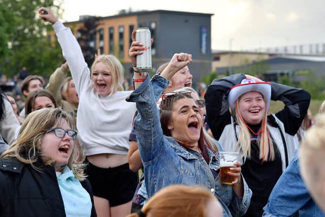 Celebrations in Telford after England win the Euros