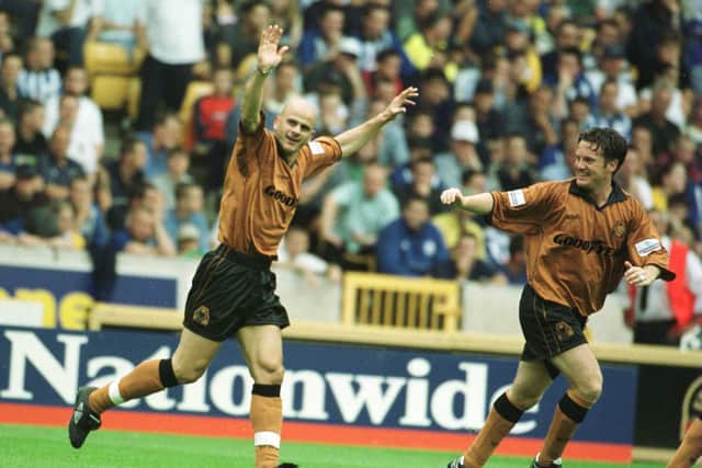 Temuri Ketsbaia celebrates during Wolves' clash with Sheffield Wednesday