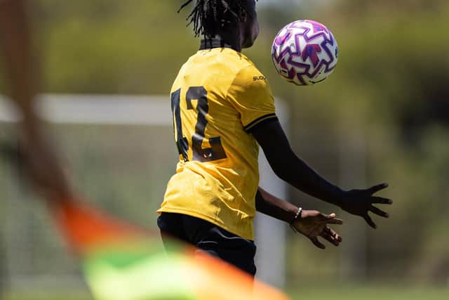 Mateus Mane in Wolves' pre-season training game against Santa Clara (Picture: Wolves)