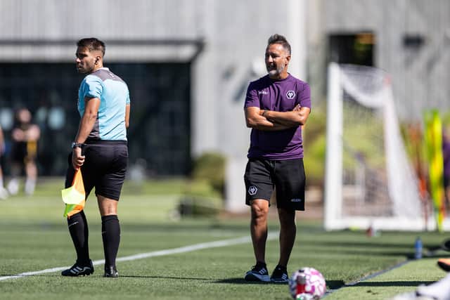Vitor Pereira in Wolves' pre-season training game against Burnley in Portugal (Picture: Wolves)