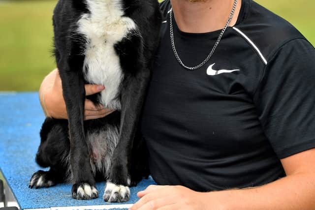 Max Glover and his dog Sushi