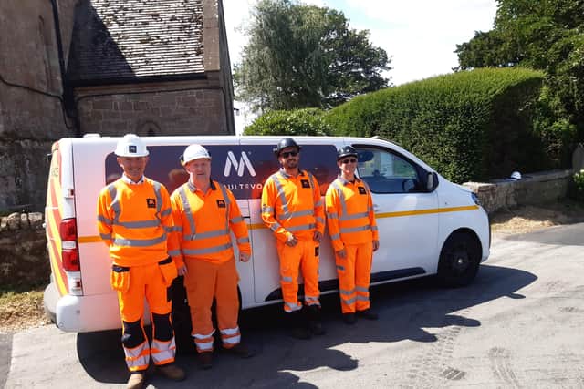 The Multevo team who help maintain roads in Shropshire. Picture: LDRS