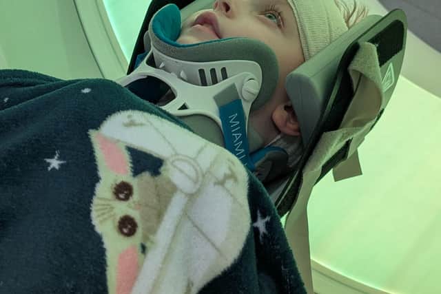 A post surgery MRI scan to check if all of the tumour was removed (it was!)